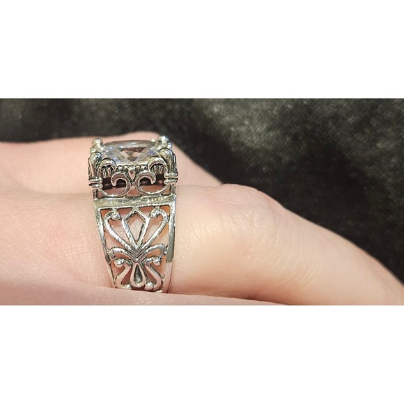 Silpada Retired Sterling Silver Uptown CZ Holiday Party Ring Sz 6 - Picture 3 of 14